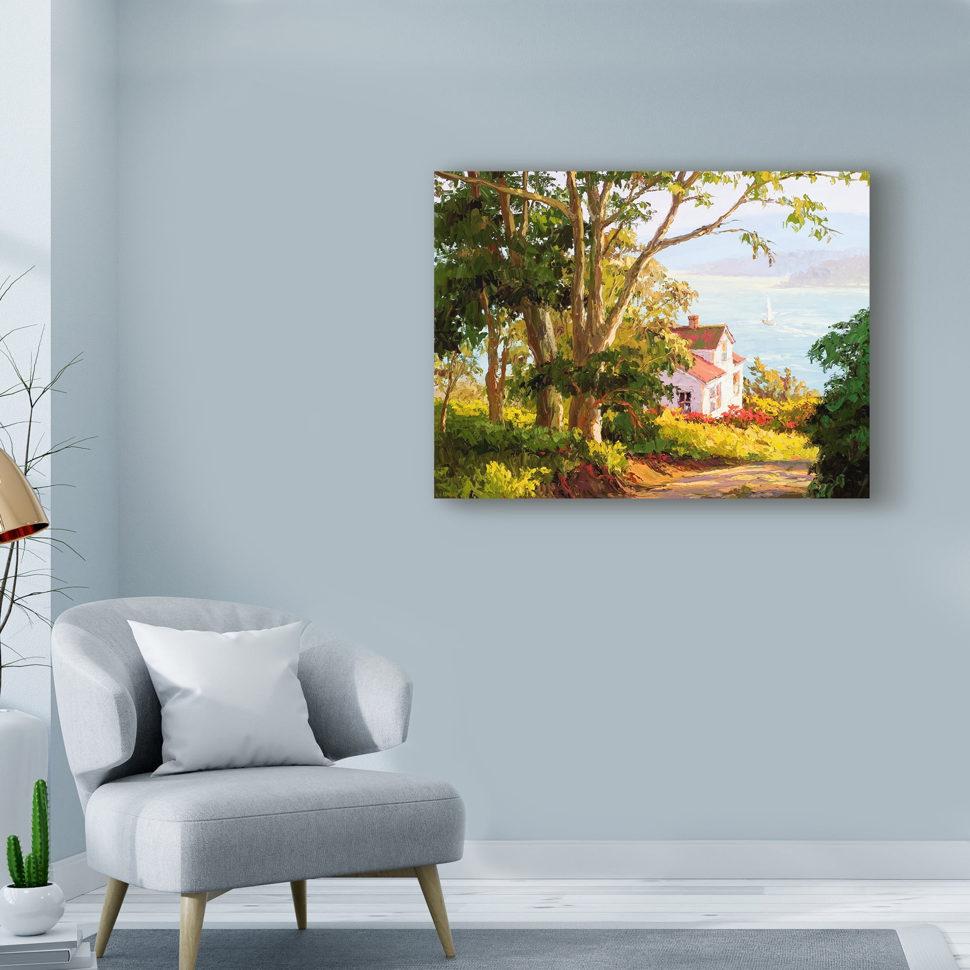 Trademark Fine Art 'Bayside Digs' Canvas Art by Erin Dertner