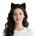 thumbnail image 5 of CuteStreet Furry Cat Ears Headband Handmade Faux Fur Cosplay Costume Party Hairband, 5 of 5