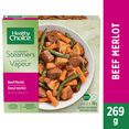 thumbnail image 1 of Healthy Choice Gourmet Steamers Beef Merlot Frozen Dinner, Beef with Carrots, Green Beans, Red Peppers, Onions, Mushrooms and Potatoes in Merlot Sauce, Frozen Dinner, 269 g, 1 of 7