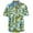 Yellow Blue, variant on Men's Flower Hawaiian Casual Shirts Button Down Floral Summer Beach Shirt for Vacation