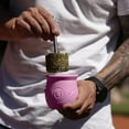 thumbnail image 5 of [New] Urban Yerba Mate Gourd Cup Set. Unique Self Cleaning Yerba take out System. Made in Argentina. Unique Intelligent Design. Includes Special Yerba Spoon (Pink), 5 of 6