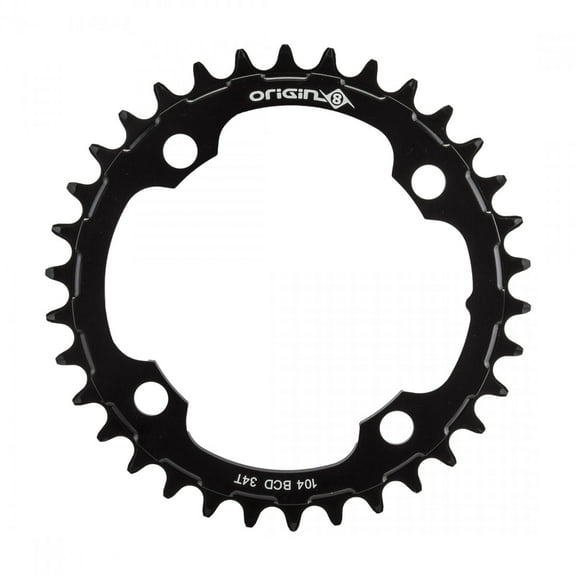 Origin8 Holdfast 1x Chainring 34t 1x 104 BCD 4-Bolt 10/11/12-Speed Aluminum Blk