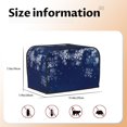 thumbnail image 5 of Kdxio Christmas Blue Print Toaster Cover Bread Machine Cover Fits for Most Standard 2 Slice Toasters,Keep Toaster Free From Dust And Fingerprint Oven Dustproof Cover, 5 of 7