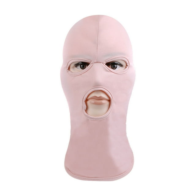 Unisex Full Cover Riding Headgear Breathable Elastic Opened Mouth Show Eyes Face Hood Adult Cosplay Costume