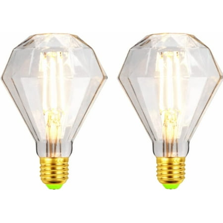 

LINLIN 2 Pack LED Light Bulb E27 Screw Bulb Vintage LED Bulb 4W Edison Light Bulbs Decorative Light Bulb