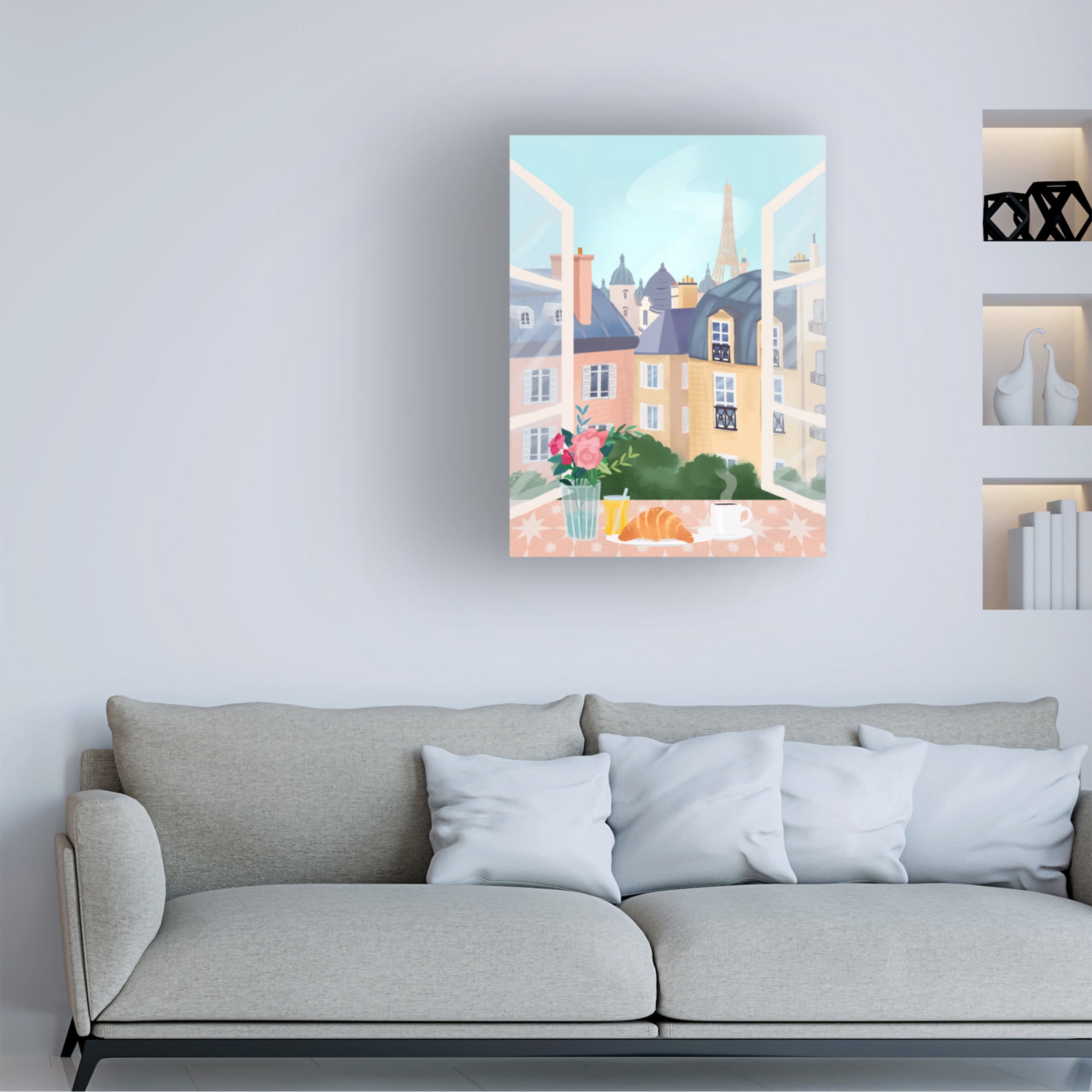 Trademark Fine Art Petra Lizde  Paris Canvas Wall Art