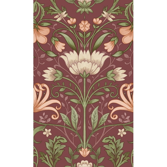 Trailing Vines Floral Wallpaper R8254