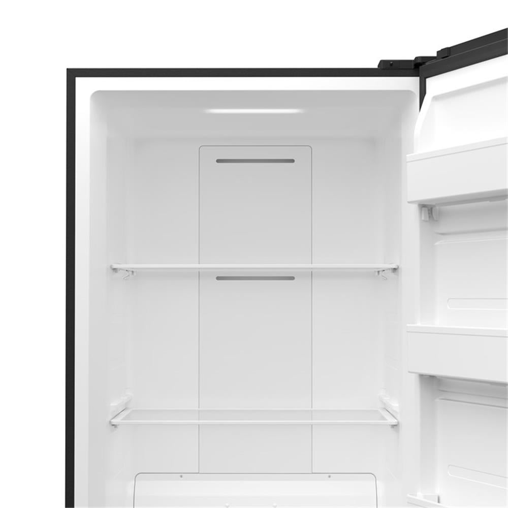 Pemberly Row Upright Convertible Refrigerator Freezer 21 cu. ft. Silver