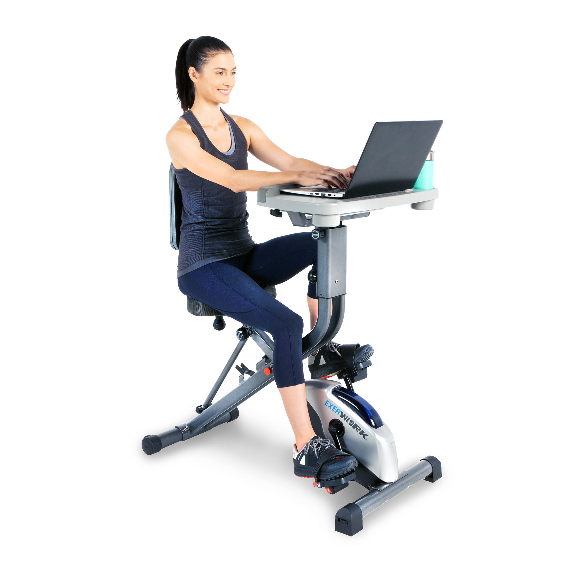 Marcy Upright Exercise Bike with Adjustable Seat and 8 Magnetic 