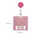 thumbnail image 2 of HLONK 2 Pcs Carte d'Identité Badge d'Infirmière Cartes de Référence Badges Infirmière Rose, 2 of 8