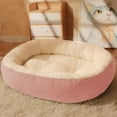 thumbnail image 6 of Hxlamzoo 1 Pc Winter Warmth Cat Dog Oval Bed Fleece Pet Pad 19.69x15.75 Inch Cozy Plush Indoor House Bedding for Small Pets, 6 of 6