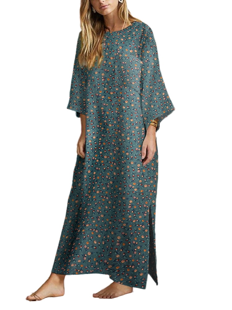 long sleeve flower dress