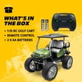 thumbnail image 6 of MotorDayz (1:15) Remote Control Club Car Golf Cart, Green, R5-15G41U-GR, Child, 6 of 9