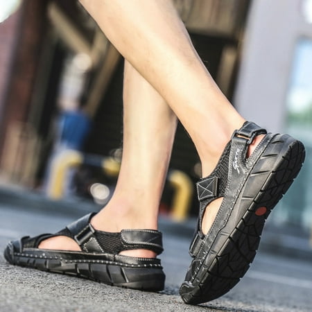 

PEASKJP Hiking Shoes for Men Fashion Walking Lace Up Flats Shoes Stylish Running Casual Sneaker Casual Hiking Shoes Black 11