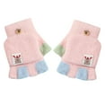 thumbnail image 2 of Dyfzdhu Kid Winter Gloves Children Stretchy Warm Gloves Boys Or Girls Knit Gloves Pink, 2 of 4