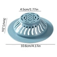 thumbnail image 2 of Wovilon Hair Catcher Durable Silicone Hair Stopper Shower Drain Covers Easy To Install And Clean Suit For Bathroom Bathtub And Kitchen, 2 of 9