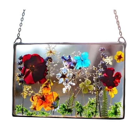 

Acrylic Frame Pressed Flowers Hanging Picture Artificial Plants Wall Pendant