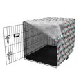 thumbnail image 3 of Cartoon Dog Crate Cover, Fantasy World Characters Colorful Human Like Strawberries and Caterpillars, Easy to Use Pet Kennel Cover for Medium Large Dogs, 35" x 23" x 27", Multicolor, by Ambesonne, 3 of 6