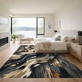 thumbnail image 3 of ODIKA 8'x10' Machine Washable Non-Slip Area Rug, Rustic Charcoal Gray High Traffic Rug, Gray, 935965, 3 of 7