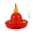 thumbnail image 5 of Mobutofu Duck Water Feeder Plastic Square Red for Outdoor Use 1Pack, 5 of 5