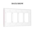 thumbnail image 2 of Watercolor Welcome Switch Cover Decorative Wall Plate / 4-Gang Screwless / Standard Size 4.5x8 in, 2 of 5
