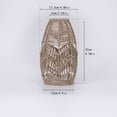 thumbnail image 4 of HaCpiu Lantern Shape Imitation Rattan Lampshad, 10.1" Beige Hand Weaved Rope Chandelier Lamps Shades, Fit for Bedroom Living Room Home & Office Hanging Light Covers Decoration, 4 of 7