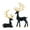 c:Black, variant on Dademeo 2 Pcs Gold Deer Christmas Decor, Valentines Day Gifts Decorations Reindeer Sculpture, Valentine's Day Deer Decorations Indoor Figurines, Deer Statue Ornament for Home Office Desk Decor