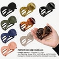 thumbnail image 5 of DUAIU 8Pcs Hair Claw Clips,8 Shape Acrylic Curved Hair Claw Clips Thick Hair Flat Alligator Hair Clips Strong Grip Hair Banana Barrettes for Styling Hair Accessories for Women and Girls, 5 of 5