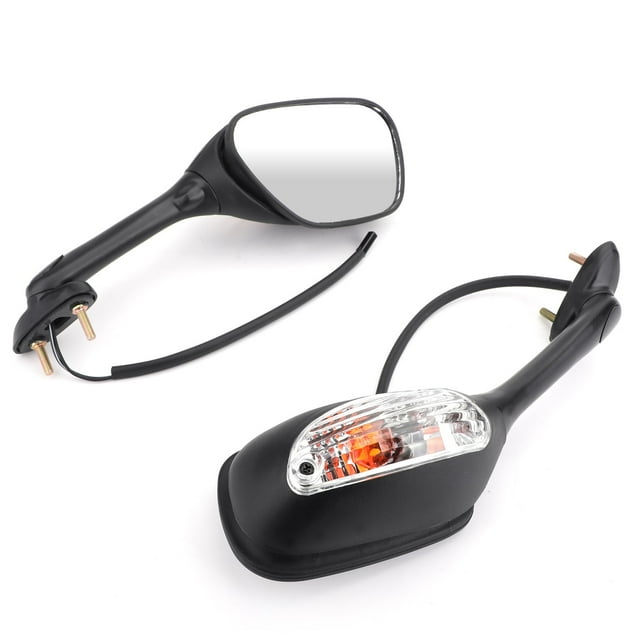 Rearview Mirrors w/Turn Signals For Suzuki GSXR600 GSX-R750 GSXR1000 02-15 BK