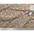 thumbnail image 3 of Soimoi Cotton Poplin Fabric Leaves & Rose Floral Print Fabric by the Yard 42 Inch Wide, 3 of 3