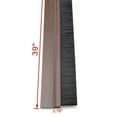 thumbnail image 3 of Self-Adhesive Door Bottom Sweep Brown Plastic w 0.8-inch Black Soft Brush 1000mmx45mm(Approx 39-inch x 1.8-inch), 3 of 7