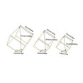 thumbnail image 2 of Modern 3pcs Flower Vase - Wedding Geometric Stand party Vases Gold for Garden Venue Decor Iron,  Flower Vase Flower Basket Wedding Flower Stand Geometric Vases Party Decor, 2 of 16