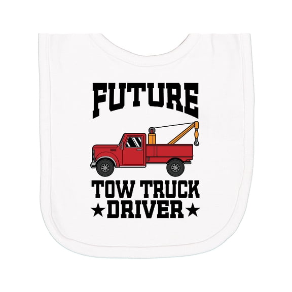 Inktastic Future Tow Truck Driver Newborn Bib