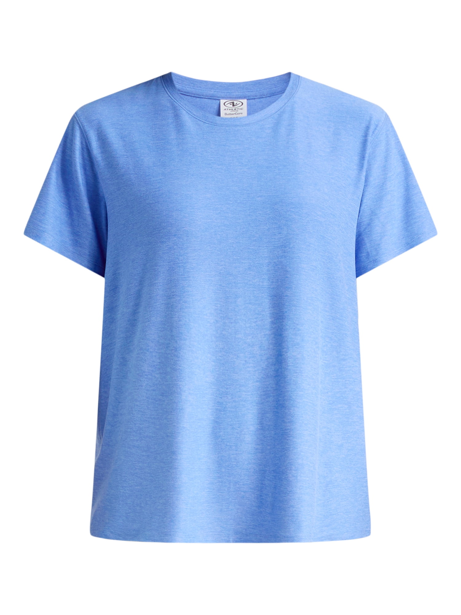 Athletic Works Women's and Women's Plus ButterCore Tee with Short Sleeves, Sizes XS-4X