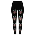 thumbnail image 5 of Maqroz Women's Mardi Gras Leggings Crawfish Lobster Print Funny Festival Tights Fat Tuesday Yoga Pants Novelty Outfit Black,S, 5 of 5