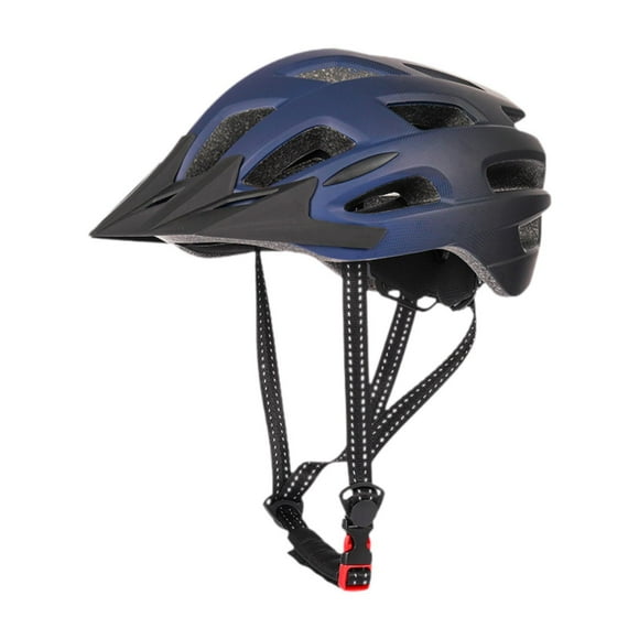 Casco de bicicleta de montaña, casco deportivo, ventilación a prueba de golpes, ajuste ajustable, casco de ciclismo, casco de bicicleta para patinar Azul negro
