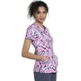 thumbnail image 5 of Infinity Scrubs Top For Women Round Print Neck CK609, 5 of 6