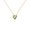 Rose, variant on Pure Elegance Striped Heart Shape Pendant Necklace For Women Green Emerald & White CZ 925 Sterling Silver 14K Yellow Gold Over