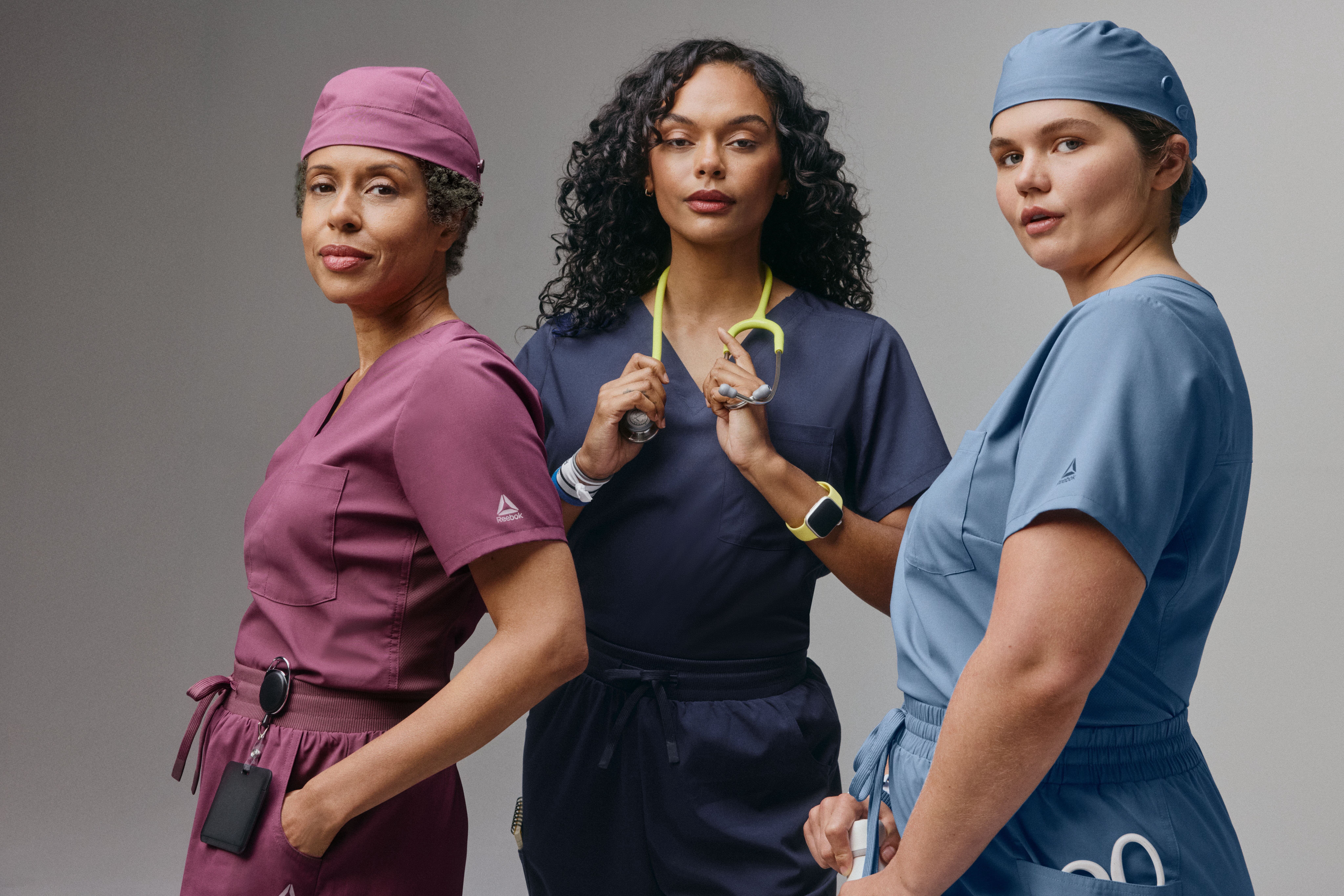 Reebok Women's Scrubs Short Sleeve Scrub Top, 1 Pack, Sizes S - 3XL