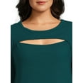 thumbnail image 5 of Terra & Sky Plus Size Cut Out Knit Top, 2-Pack, 5 of 6