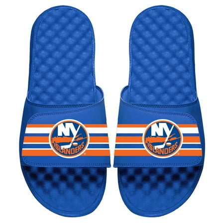 

Men s ISlide Royal New York Islanders Stripe Logo Slide Sandals