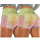 thumbnail image 1 of Gibobby Leggings cortos yoga mujer Running Yoga Biker Stretch Mujeres Shorts Pantalones Bolsillos Arrugado Tie-dye Fitness Yoga Pantalones(Amarillo,M), 1 of 5