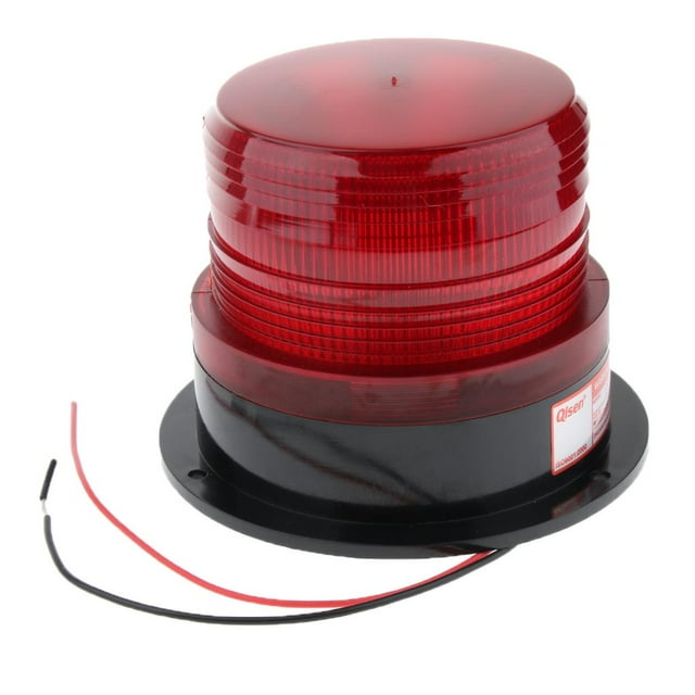 Balise d'Urgence LED 12V Autos / Vis, Flash, Stroboscope, Lumière d'Avertissement, Ambre Rouge