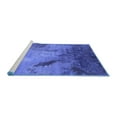 thumbnail image 2 of Ahgly Company Machine Washable Indoor Rectangle Oriental Blue Industrial Area Rugs, 2' x 3', 2 of 4