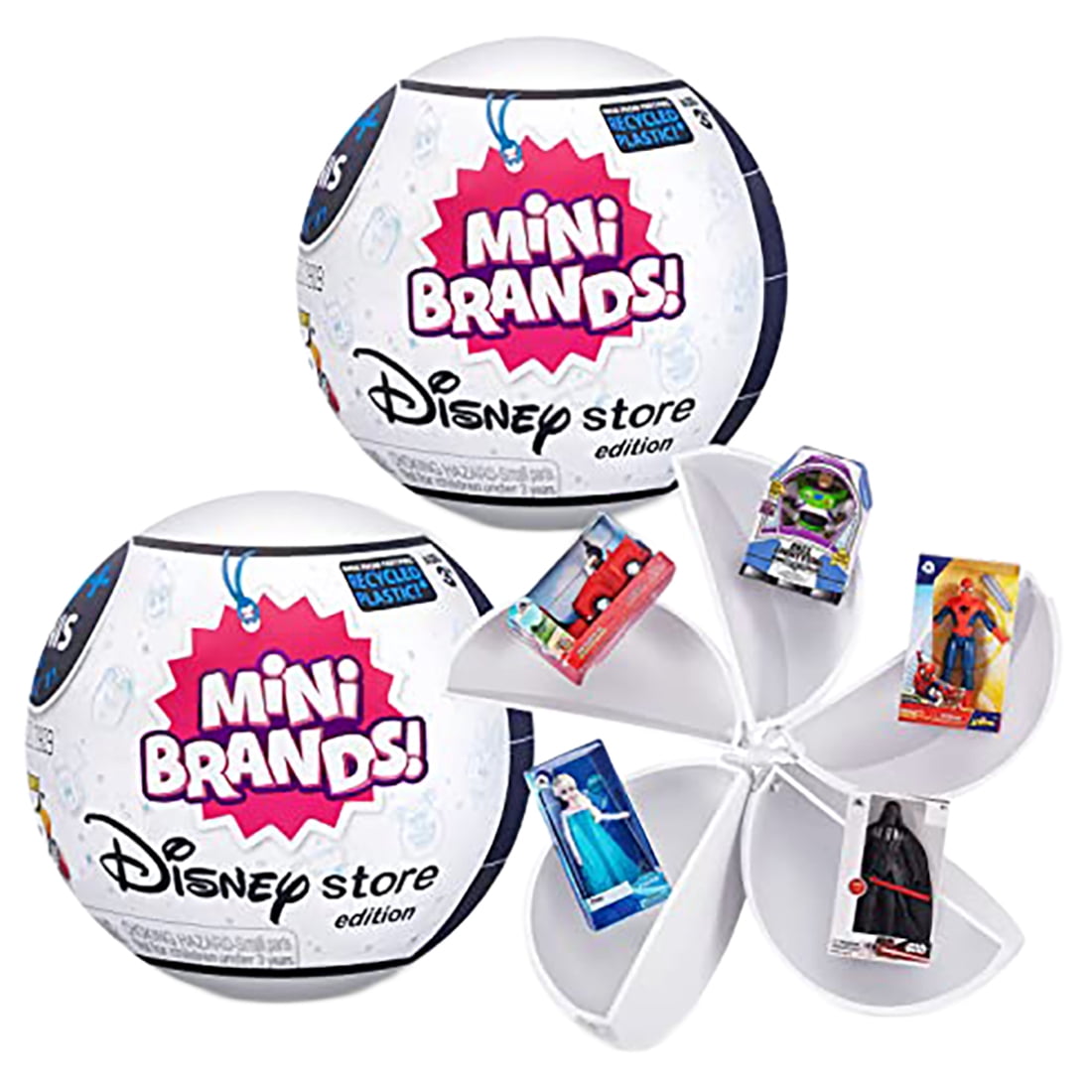 5 Surprise Mini Brands! Disney Store Edition LOT of 2 Mystery Packs
