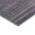 thumbnail image 3 of Addison Rugs Mayfield Premium Machine Washable Transitional Stripes Purple Runner Rug, 2'3" X 7'6" Machine Washable Transitional Stripes Purple Oversized Sherpa Throw Blanket, 3 of 6