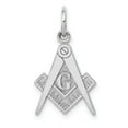 thumbnail image 1 of FB Jewels 14k White Gold Polished Masonic Charm, 1 of 3
