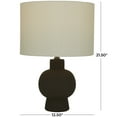 thumbnail image 3 of CosmoLiving by Cosmopolitan 13"W, 22"H Ceramic Modern Table Lamp, Black, 1-Piece, 3 of 7