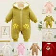 thumbnail image 6 of LRen Girls Down Coat Winter Warm Hooded Jacket Outerwear For Baby Toddler 0-24 Months,0-3 Months,Z15-Green, 6 of 6