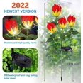 thumbnail image 4 of 2 piezas de luces solares LANNMXG con estaca de flor de lirio impermeables IP65, 4 of 5